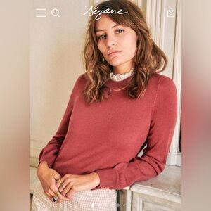 Sezane Pedro Jumper in Rosewood size S